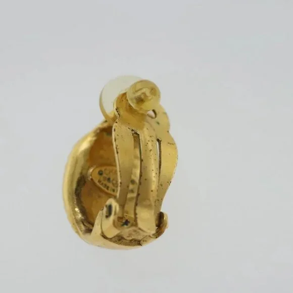 CHANEL Earring metal Gold Tone CC
